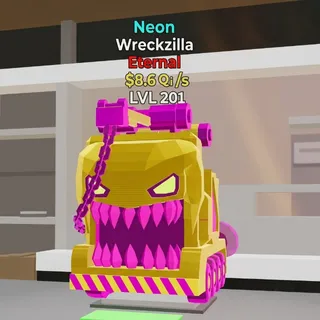 FORTNITE STEAL THE BRAINROT WRECKZILLA NEON