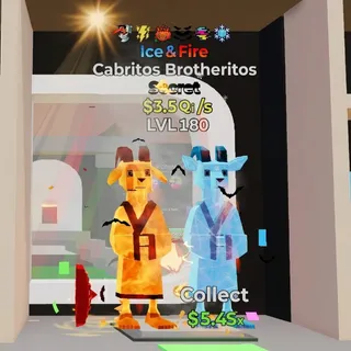 FORTNITE STEAL THE BRAINROT CABRITOS BROTHERITOS ICE AND FIRE