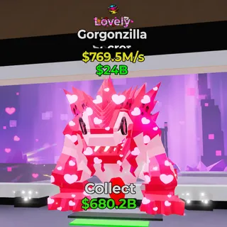 FORTNITE STEAL A BRAINROT GORGONZILLA LOVELY