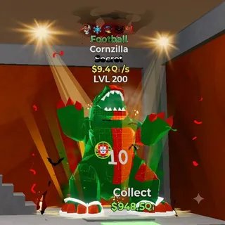 FORTNITE STEAL THE BRAINROT CORNZILLA FOOTBALL 9.4Qi/s LVL 200