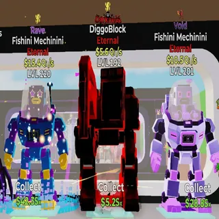 FORTNITE STEAL THE BRAINROT FISHINI MECHININI AND DIGGOBLOCK BUNDLE