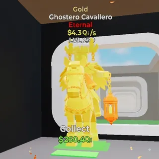 FORTNITE STEAL THE BRAINROT GHOSTERO CAVALLERO GOLD