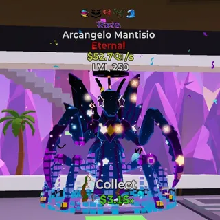 FORTNITE STEAL THE BRAINROT ARCANGELO MANTISIO RAVE 52.7Qi/s MAX LVL 5 TRAITS