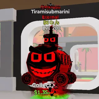 FORTNITE STEAL THE BRAINROT TIRAMISUBMARINI DARKNESS