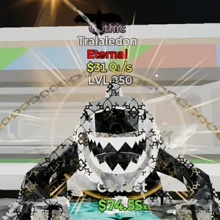 FORTNITE STEAL THE BRAINROT TRALALEDON GOTHIC 31Qi/s MAX LVL