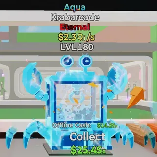 FORTNITE STEAL THE BRAINROT KRABARCADE AQUA 2.3Qi/s LVL 180