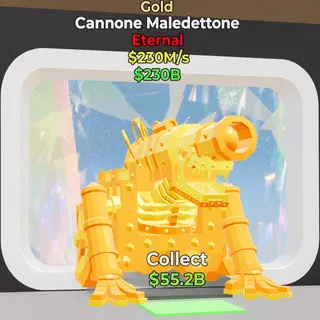 FORTNITE STEAL THE BRAINROT CANNONE MALEDETTONE GOLD
