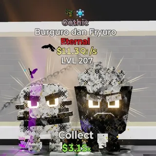 FORTNITE STEAL THE BRAINROT BURGURO DAN FRYURO GOTHIC