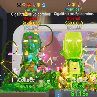 FORTNITE STEAL THE BRAINROT GIGALITRAKTOS SPIDOROBOS MAGICAL/JUNGLE