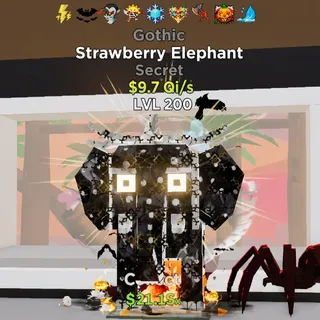 FORTNITE STEAL THE BRAINROT STRAWBERRY ELEPHANT GOTHIC 9 TRAITS