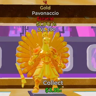 FORTNITE STEAL THE BRAINROT PAVONACCIO GOLD