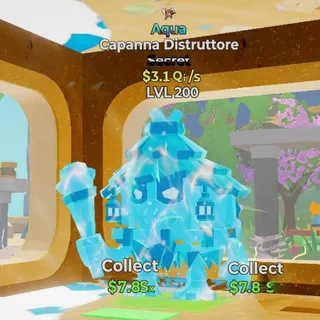 FORTNITE STEAL THE BRAINROT CAPANNA DISTRUTTORE AQUA 3.1Qi LVL 200