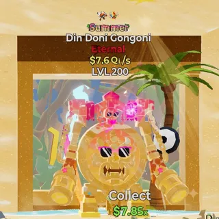 FORTNITE STEAL THE BRAINROT DIN DONI GONGONI SUMMER 7.6Qi LVL 200