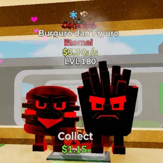 FORTNITE STEAL THE BRAINROT BURGURO DAN FRYURO DARKNESS 