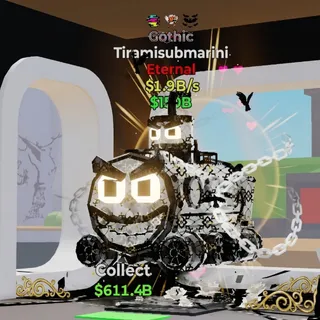 FORTNITE STEAL THE BRAINROT TIRAMISUBMARINI GOTHIC