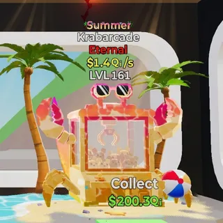 FORTNITE STEAL THE BRAINROT KRABARCADE SUMMER 1.4Qi LVL 161