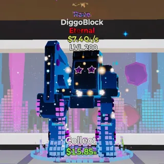 FORTNITE STEAL THE BRAINROT DIGGOBLOCK RAVE
