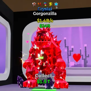 FORTNITE STEAL A BRAINROT GORGONZILLA CRYSTAL 4 TRAITS 1.4/BS