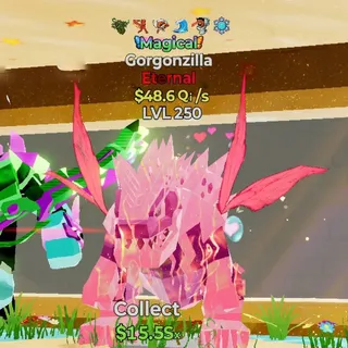 FORTNITE STEAL THE BRAINROT GORGONZILLA MAGICAL MAX LVL 48.6Qi/s
