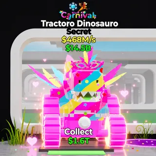 FORTNITE STEAL A BRAINROT TRACTORO DINOSAURO CARNIVAL