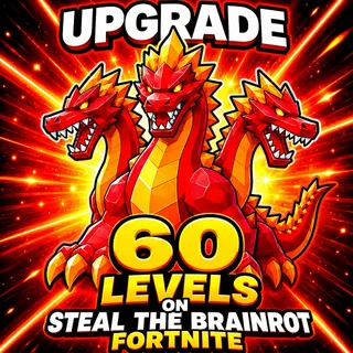 FORTNITE STEAL THE BRAINROT BRAINROT LEVEL UPGRADE