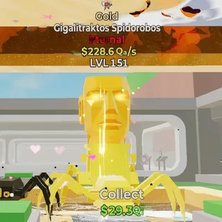 FORTNITE STEAL THE BRAINROT GIGALITRAKTOS SPIDOROBOS GOLD