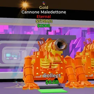 FORTNITE STEAL THE BRAINROT CANNONE MALEDETTONE GOLD