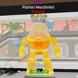 FORTNITE STEAL THE BRAINROT FISHINI MECHININI GOLD