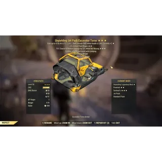 Unyielding/AP/Sent/ Excavator PA Set