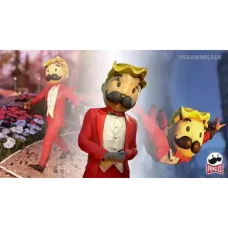 Pringles in-game Mr. Vault Boy Outfit I and Mr. Vault Boy Mascot Head skin - Xbox/PSN/PC/Steam region free