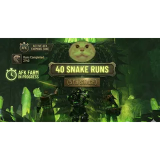 40 SNAKE RUNS (5TH STAGE) AFK FARM