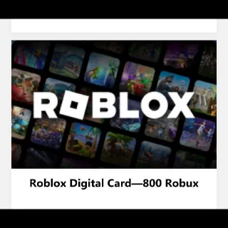Roblox Gift Card (800 Robux) | Instant Delivery | Digital Code