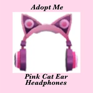 PINK CAT EAR HEADPHONES