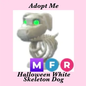 MFR WHITE SKELETON DOG