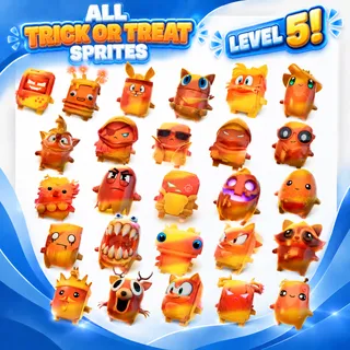 All Trick Or Treat Sprites | LEVEL 5 MASTERED | AVAILABLE NOW | KEEP FOREVER