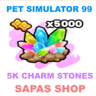 5K CHARM STONES