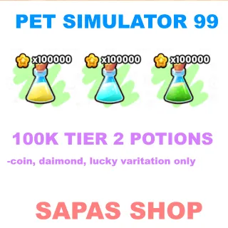 100K TIER 2 POTIONS