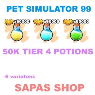 50K TIER 4 POTIONS