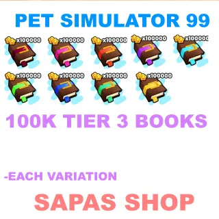 100K TIER 3 BOOKS