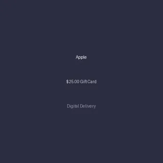Apple $25.00 Gift Card