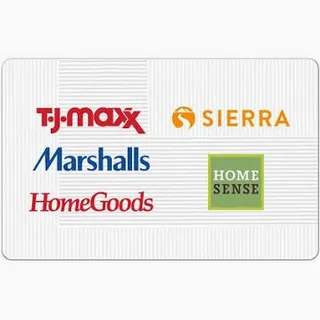 T.J.Maxx, Marshalls, HomeGoods $5.72 Gift Card