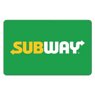 $25.00 USD Subway Gift Card
