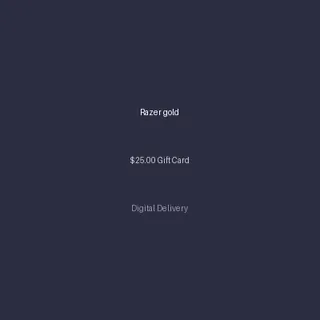 Razer gold $25.00 Gift Card