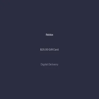 Roblox $25.00 Gift Card