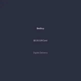 Bestbuy $5.00 Gift Card