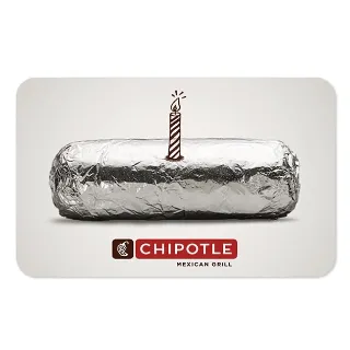 $50.00 USD Chipotle Gift Card