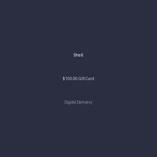 Shell $100.00 Gift Card