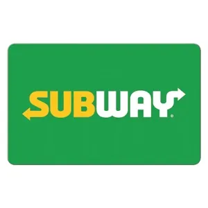 $10.00 USD Subway Gift Card