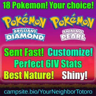 18 Pokemon - Your Choice