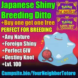 2x Shiny Japanese Breeding Ditto 6IV